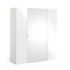 Guardaroba grande 4 ante bianco lucido 195x218h cm - Keila