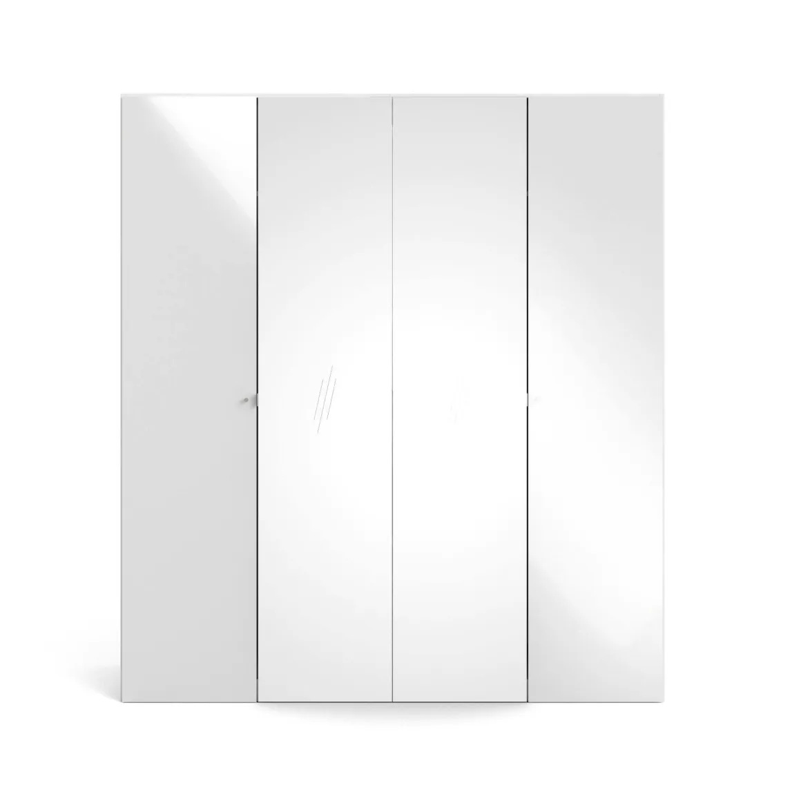 Guardaroba grande 4 ante bianco lucido 195x218h cm - Keila