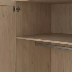 Altri Guardaroba > Dmora Guardaroba grande 4 ante rovere 195x200h cm - Presidenti Marrone Rovere