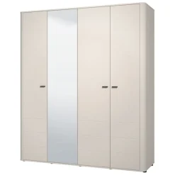 Altri Guardaroba > Dmora Guardaroba Grande 2 Ripiani Appendiabiti 245x217.5h cm, 2 Ante - Salemi Bianco Crema