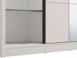 Altri Guardaroba > Dmora Guardaroba Grande 6 Ripiani Appendiabiti 224.5x210.5h cm, 9 Vani - Orsogna Bianco Crema