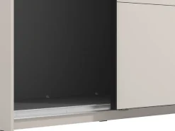 Altri Guardaroba > Dmora Guardaroba Grande Bianco Crema Nero Appendiabiti 2 Ripiani 245x217.5h cm, Apertura Scorrevole - Resiutta Nero, Bianco Crema