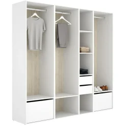 Guardaroba Grande Bianco in Legno Nobilitato