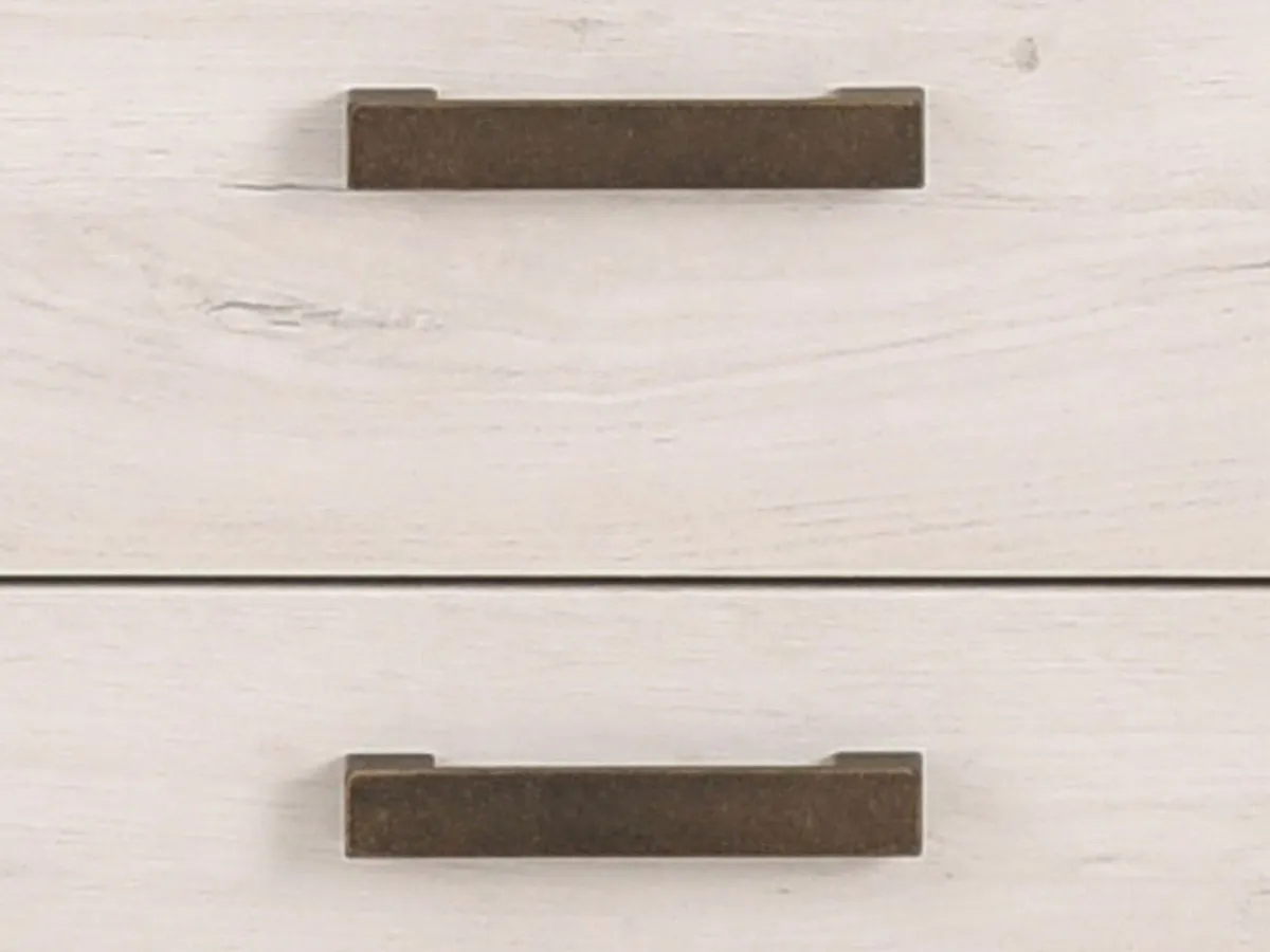 Altri Guardaroba > Dmora Guardaroba Grande Bianco Larice Marrone Noce 2 Cassetti 5 Ripiani 198.5x206.5h cm, Appendiabiti - Caiano Marrone Noce, Bianco Larice