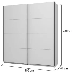 Altri Guardaroba > Dmora Guardaroba Grande 2 Ripiani Appendiabiti 245x217.5h cm, 2 Ante - Resiutta Bianco Opaco