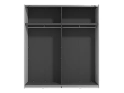 Altri Guardaroba > Dmora Guardaroba Grande 2 Ripiani Appendiabiti 245x217.5h cm, 2 Ante - Resiutta Bianco Opaco
