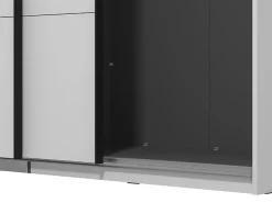 Altri Guardaroba > Dmora Guardaroba Grande 2 Ripiani Appendiabiti 245x217.5h cm, 2 Ante - Resiutta Bianco Opaco