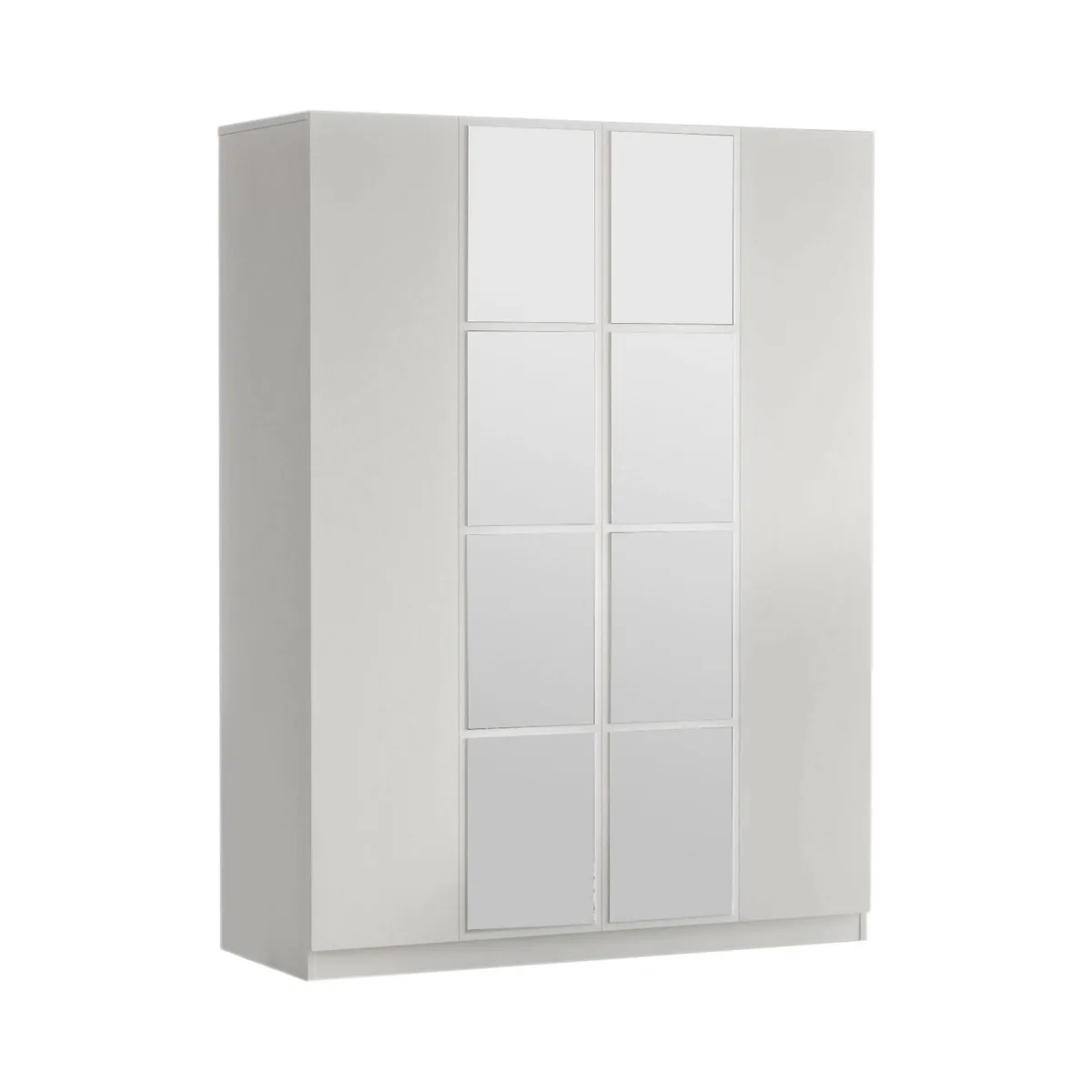 Altri Guardaroba > Dmora Guardaroba grande con appendiabiti 138x183h cm - Phet Bianco