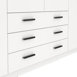 Guardaroba grande con appendiabiti bianco 195x200h cm - Epipola