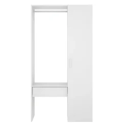 Camera Da Letto > Dmora Guardaroba grande in legno 98x187h cm - Actor Bianco