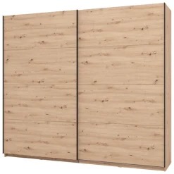 Altri Guardaroba > Dmora Guardaroba Grande 8 Ripiani Appendiabiti 217x210h cm, 2 Ante - Piateda Marrone Rovere Nodi