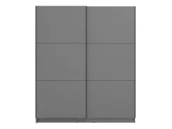 Altri Guardaroba > Dmora Guardaroba Grande 5 Ripiani Appendiabiti 179x210h cm, 2 Ante - Cerchio Nero Antracite