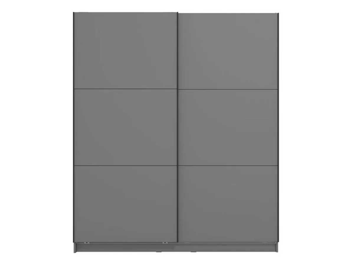 Altri Guardaroba > Dmora Guardaroba Grande 5 Ripiani Appendiabiti 179x210h cm, 2 Ante - Cerchio Nero Antracite