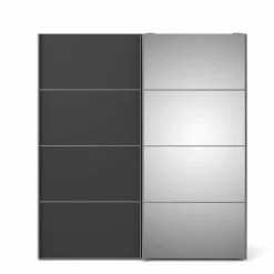 Guardaroba in legno bianco e grigio 182x201h cm - Angri