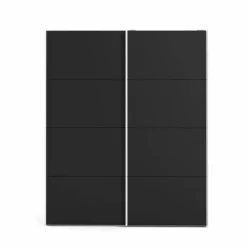 Guardaroba 2 Ante > Dmora Guardaroba in legno bianco e nero 182x220h cm - Paeng Nero, Bianco