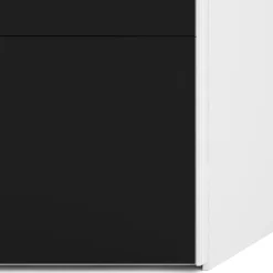 Guardaroba 2 Ante > Dmora Guardaroba in legno bianco e nero 182x220h cm - Paeng Nero, Bianco