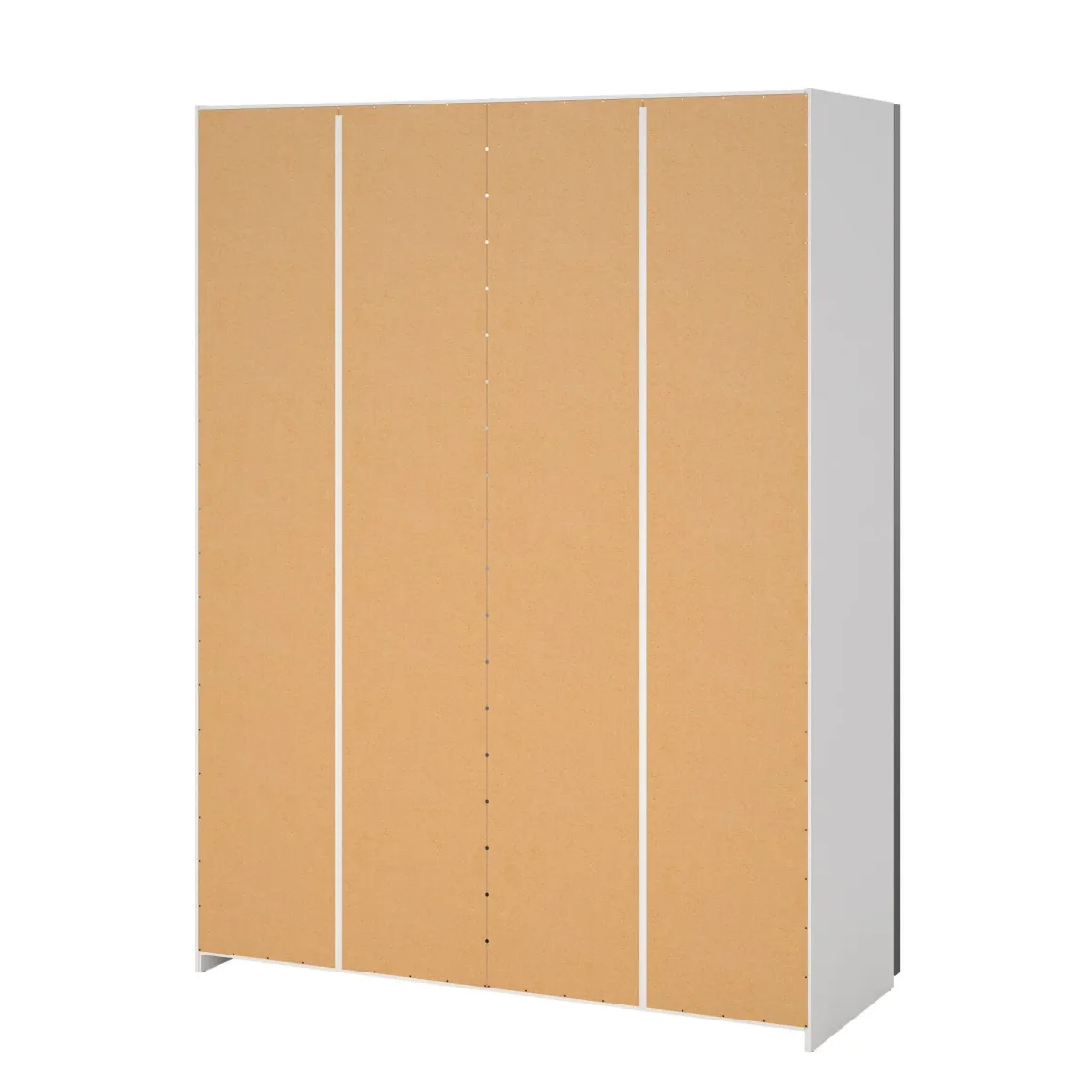 Guardaroba in legno bianco e rovere 150x200h cm - Seraphine