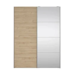 Guardaroba in legno bianco e rovere 150x200h cm - Seraphine
