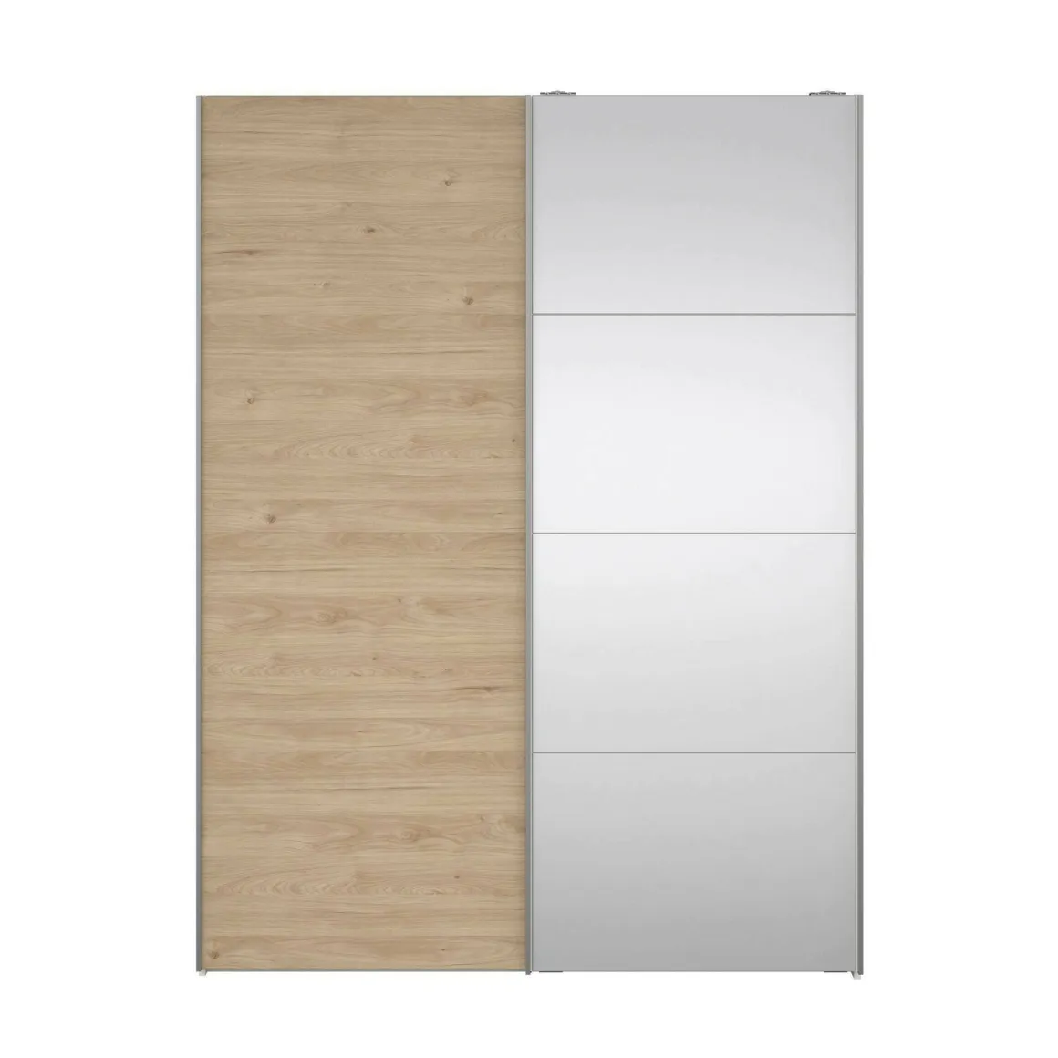 Guardaroba in legno bianco e rovere 150x200h cm - Seraphine