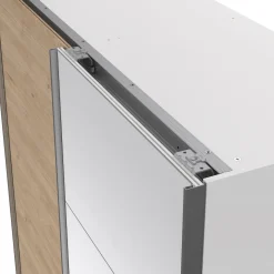Guardaroba in legno bianco e rovere 150x200h cm - Seraphine