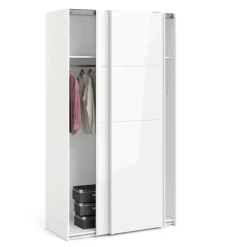 Guardaroba 2 Ante > Dmora Guardaroba in legno 182x220h cm - Paeng Bianco Lucido