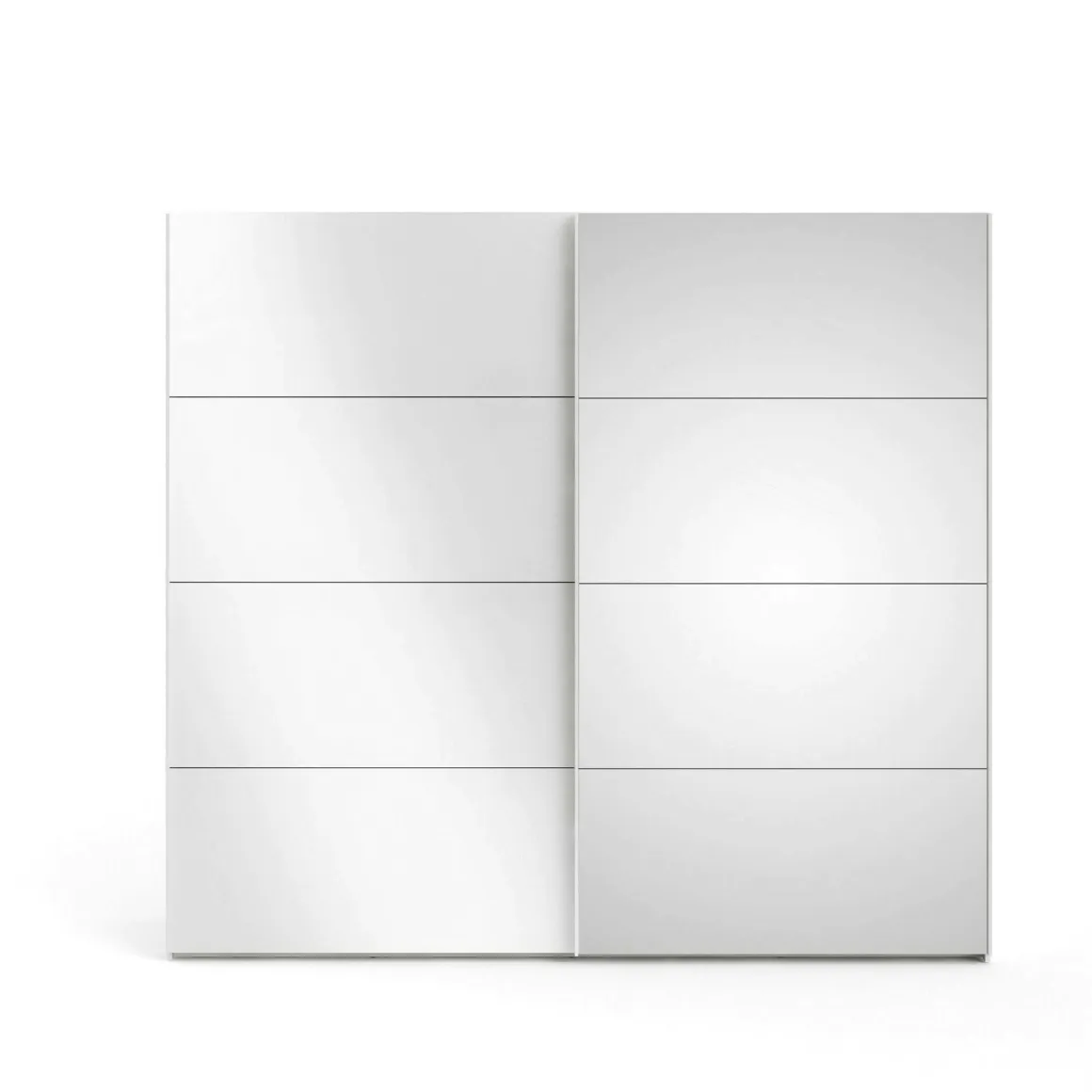 Guardaroba in legno bianco lucido 242x220h cm - Catalina