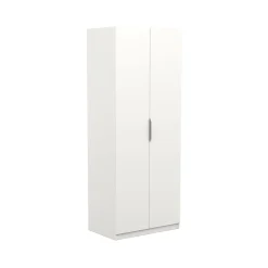 Guardaroba in legno bianco opaco 79x203h cm - Fioretta