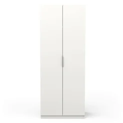 Guardaroba in legno bianco opaco 79x203h cm - Fioretta