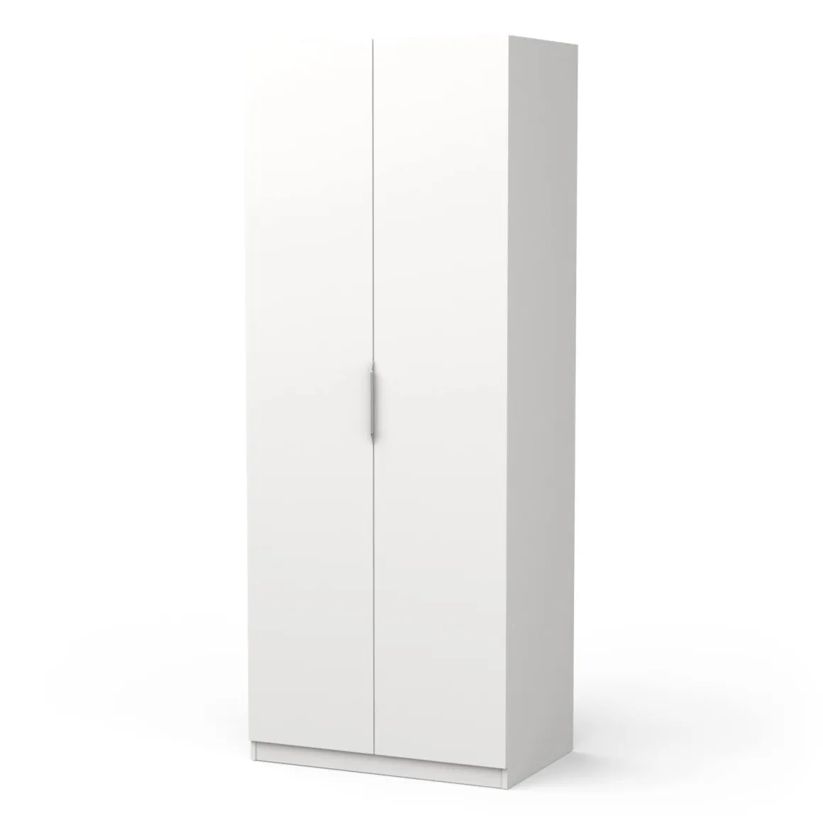 Guardaroba in legno bianco opaco 79x203h cm - Fioretta