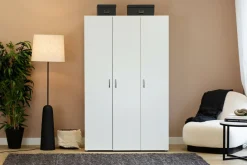 Guardaroba in legno bianco 110x179h cm - Pettineo