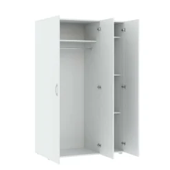 Guardaroba in legno bianco 110x179h cm - Pettineo
