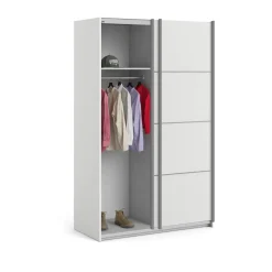 Guardaroba in legno bianco 122x201h cm - NancyWake