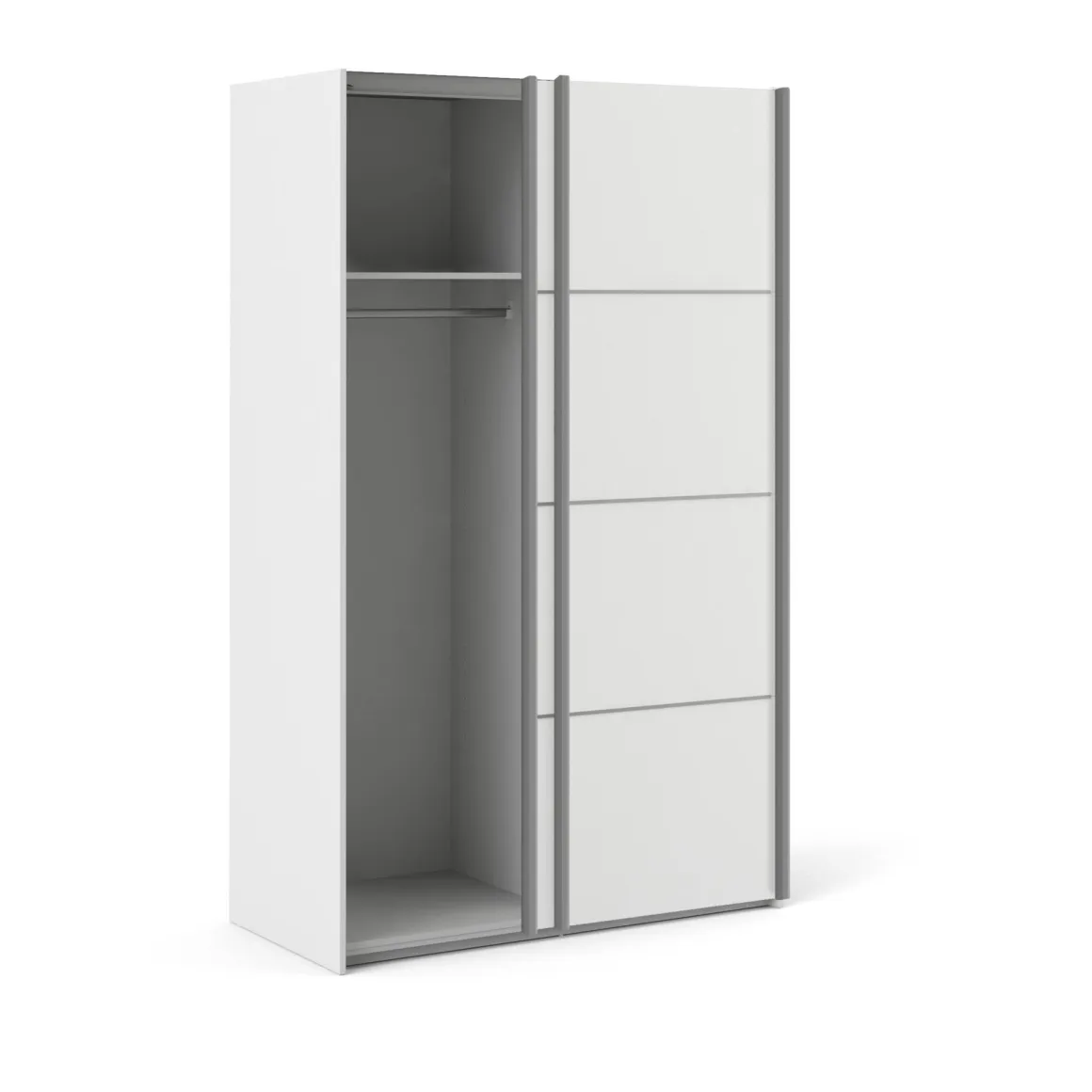 Guardaroba in legno bianco 122x201h cm - NancyWake