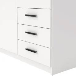 Guardaroba in legno bianco 147x200h cm - Simeon