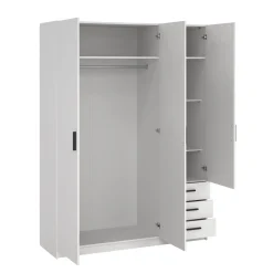 Guardaroba in legno bianco 147x200h cm - Simeon