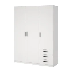 Guardaroba in legno bianco 147x200h cm - Simeon