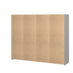 Guardaroba in legno bianco 242x201h cm - Acerno