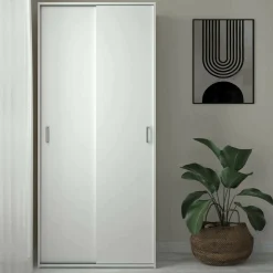Guardaroba in legno bianco 77x175h cm - Cindy