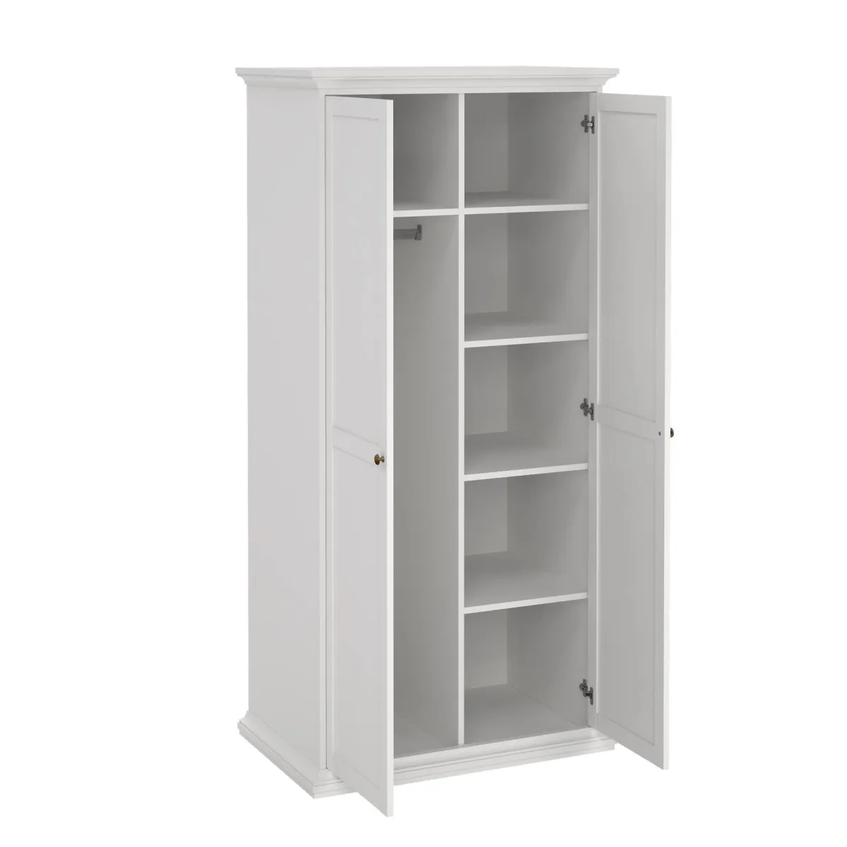 Guardaroba 2 Ante > Dmora Guardaroba in legno 96x200h cm - Albiolo Bianco