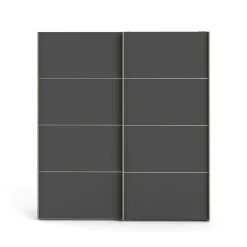 Guardaroba in legno grigio e bianco 182x201h cm - Accadia
