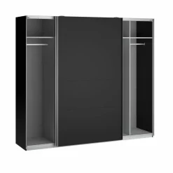 Guardaroba in legno nero 250x218h cm - Acciano