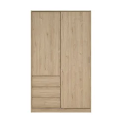 Guardaroba 2 Ante > Dmora Guardaroba in legno rovere 118x200h cm - Sanjose Marrone Rovere