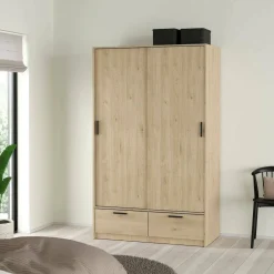 Guardaroba in legno rovere 121x200h cm - Kammuri
