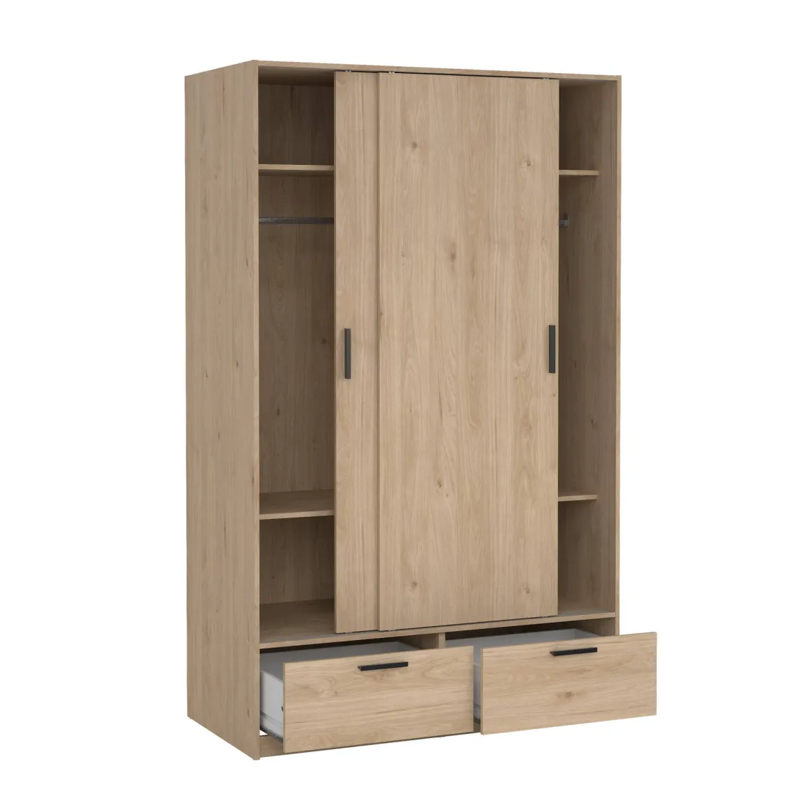 Guardaroba 3 Ante > Dmora Guardaroba in legno rovere 147x200h cm - Simeon Marrone Rovere