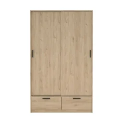 Guardaroba 3 Ante > Dmora Guardaroba in legno rovere 147x200h cm - Simeon Marrone Rovere