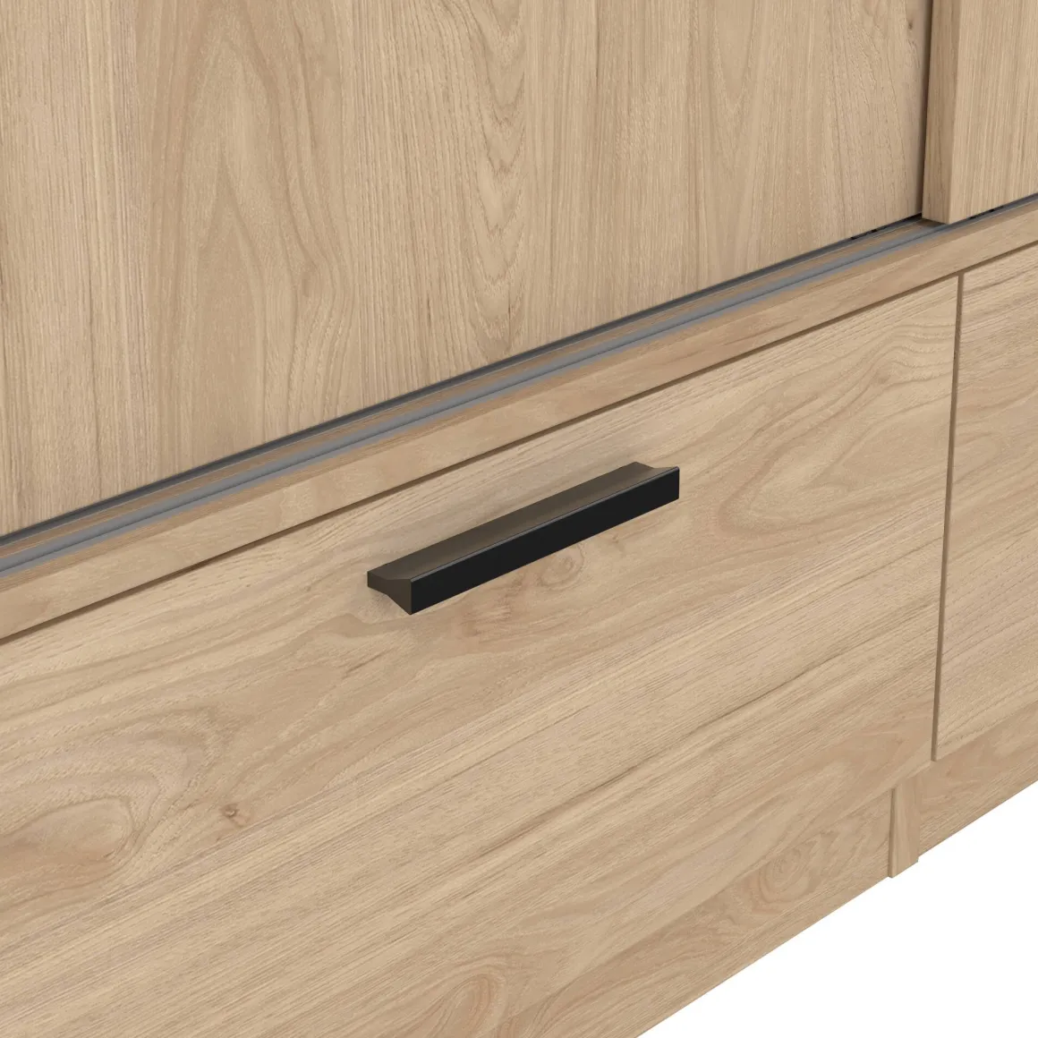 Guardaroba 3 Ante > Dmora Guardaroba in legno rovere 147x200h cm - Simeon Marrone Rovere