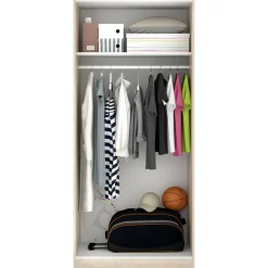 Guardaroba in legno rovere 81x184h cm - Artu