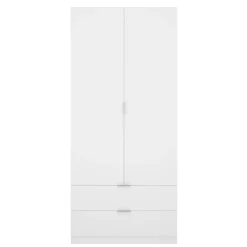 Guardaroba 2 Ante|Camera Da Letto > Dmora Guardaroba moderno 81x184h cm - Anya Bianco