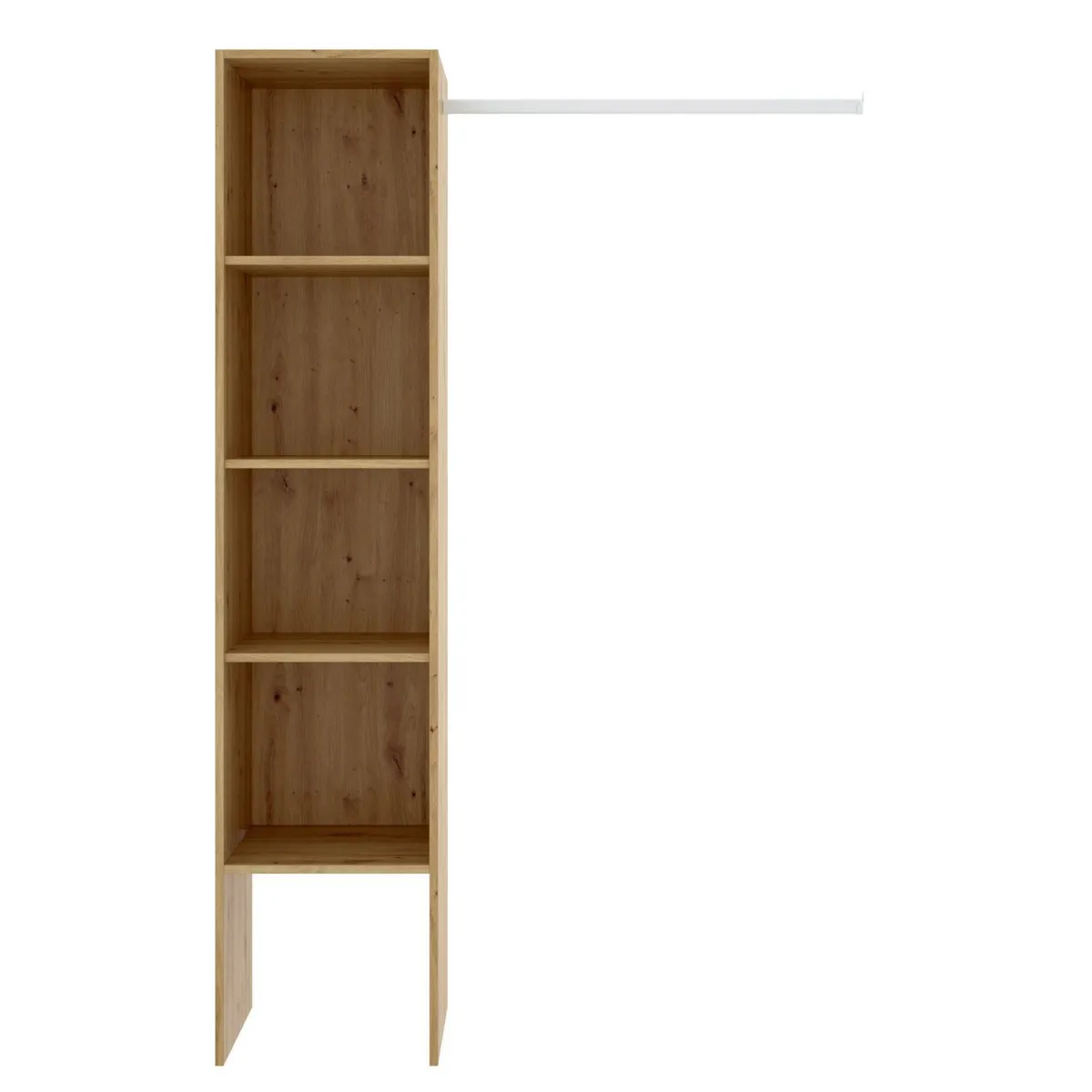 Cabine Armadio|Altri Guardaroba > Dmora Guardaroba 4 ripiani effetto legno 137x185h cm - Adler Marrone Rovere Nodi