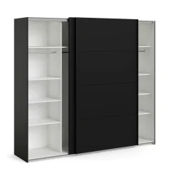 Guardaroba 10 ripiani nero 242x220h cm - Kauri